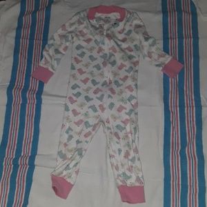 Pajama onesie with bird pattern